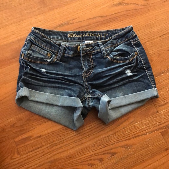 Blue Asphalt Pants - Blue Asphalt Jean Shorts Size 5